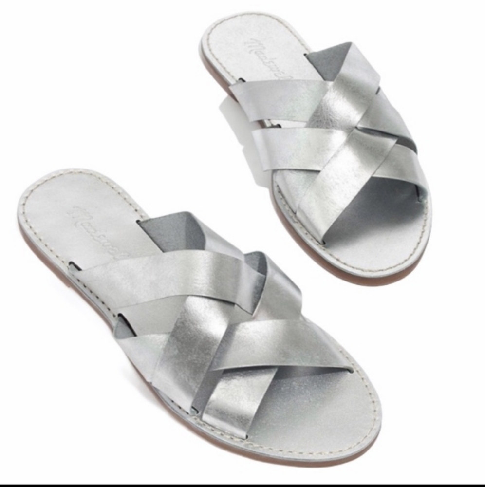 Boardwalk Woven Silver Sandal